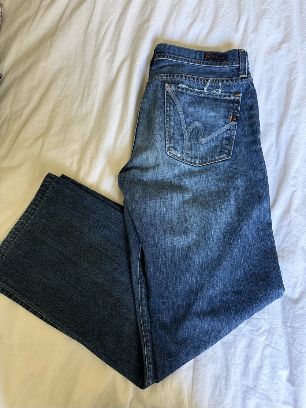 Citizens Of Humanity Men's Dark Blue Bootcut Jeans 32 x 30